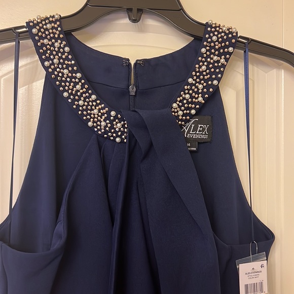 Navy Blue evening dress - Picture 2 of 5